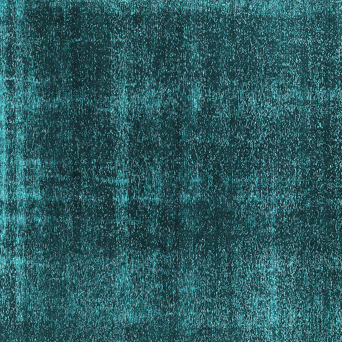 Square Machine Washable Oriental Turquoise Industrial Area Rugs, wshurb3068turq