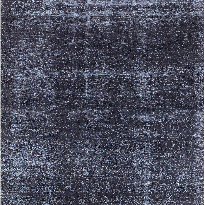 Square Machine Washable Industrial Modern Slate Blue Grey Blue Rug, wshurb3068