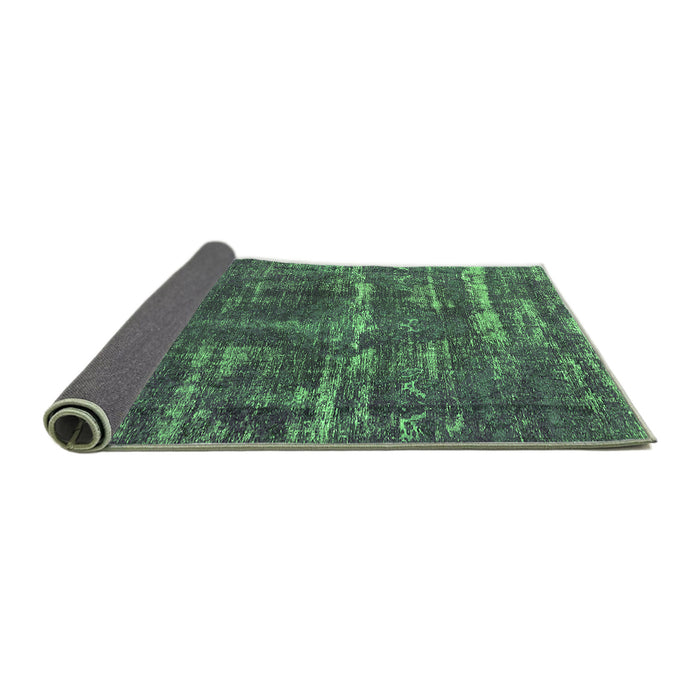 Sideview of Oriental Green Industrial Rug, urb3069grn
