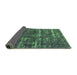 Sideview of Oriental Green Industrial Rug, urb3069grn