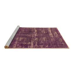 Sideview of Machine Washable Oriental Brown Industrial Rug, wshurb3069brn