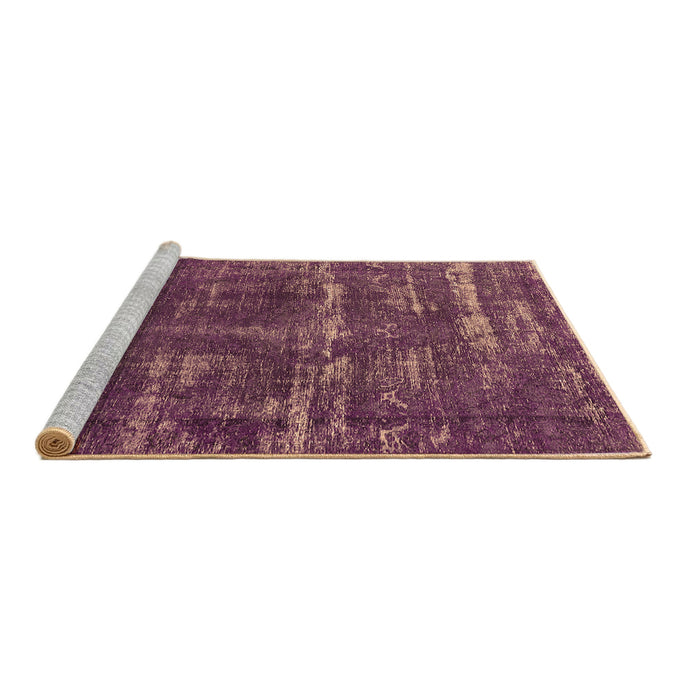 Sideview of Machine Washable Oriental Brown Industrial Rug, wshurb3069brn
