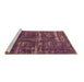 Sideview of Machine Washable Oriental Brown Industrial Rug, wshurb3069brn