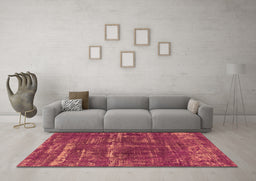 Machine Washable Oriental Orange Industrial Area Rugs in a Living Room, wshurb3069org