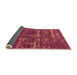 Sideview of Oriental Orange Industrial Rug, urb3069org