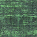 Square Oriental Green Industrial Rug, urb3069grn