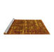 Sideview of Machine Washable Oriental Yellow Industrial Rug, wshurb3069yw