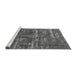Sideview of Machine Washable Oriental Gray Industrial Rug, wshurb3069gry