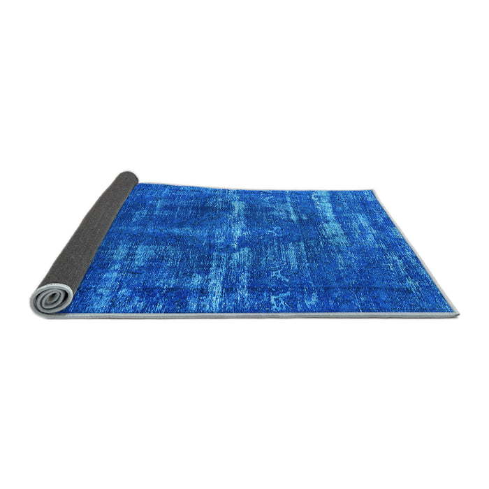 Sideview of Oriental Light Blue Industrial Rug, urb3069lblu