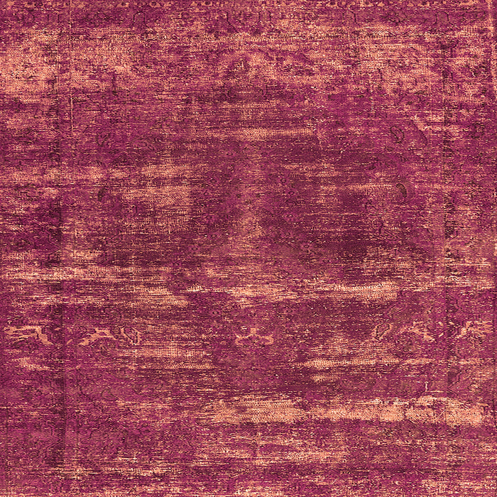 Square Machine Washable Oriental Orange Industrial Area Rugs, wshurb3069org