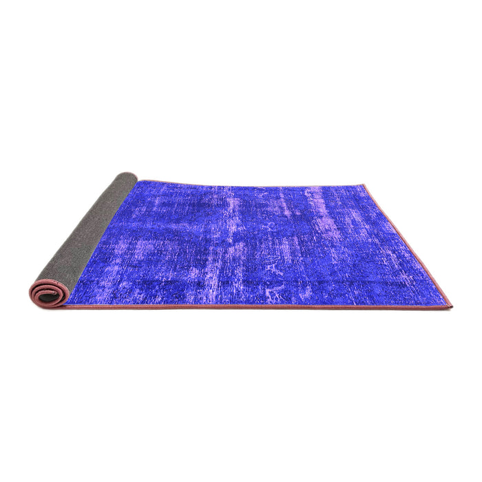 Sideview of Oriental Purple Industrial Rug, urb3069pur
