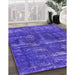 Machine Washable Industrial Modern Blue Rug in a Family Room, wshurb3069