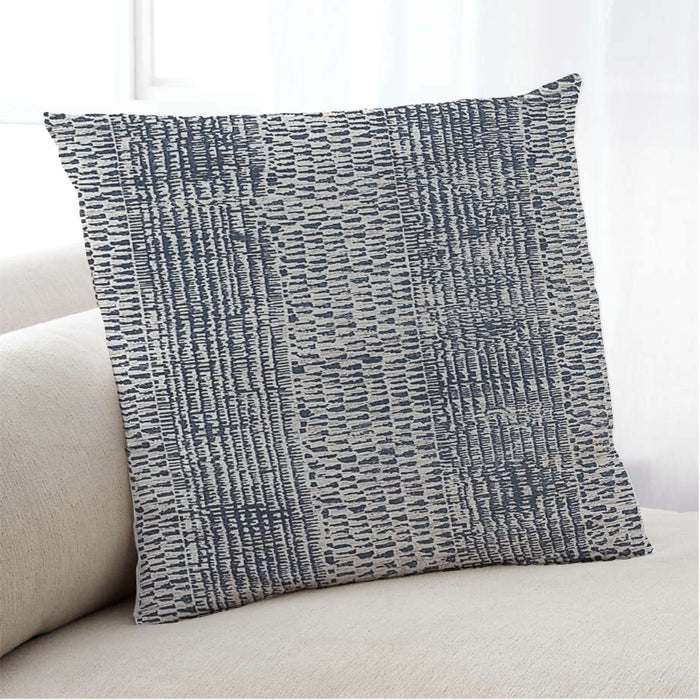 Lifestyle Image of Mid-Century Modern Urban Square Gunmetal Green Throw Pillow, 18 inch by 18 inch, pwurb306