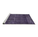 Sideview of Machine Washable Industrial Modern Purple Rug, wshurb3070