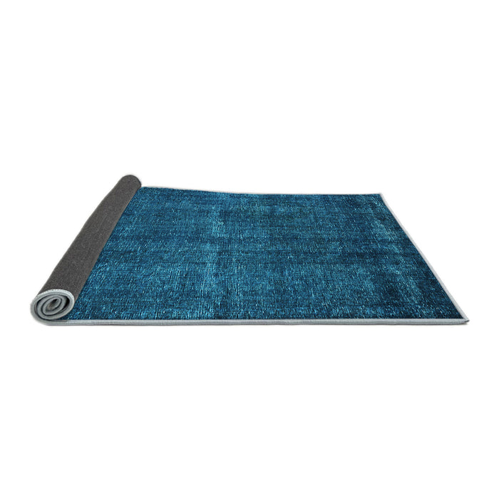 Sideview of Oriental Light Blue Industrial Rug, urb3070lblu