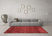 Industrial Red Washable Rugs