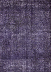 Machine Washable Industrial Modern Purple Rug, wshurb3070