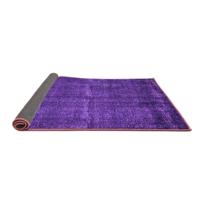 Sideview of Oriental Purple Industrial Rug, urb3070pur