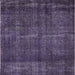 Square Mid-Century Modern Purple Oriental Rug, urb3070