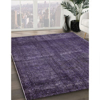 Mid-Century Modern Purple Oriental Rug, urb3070