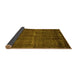 Sideview of Oriental Yellow Industrial Rug, urb3070yw