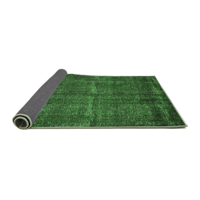Sideview of Oriental Green Industrial Rug, urb3070grn