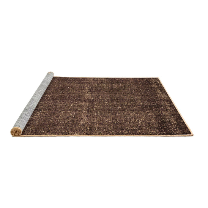 Sideview of Machine Washable Oriental Brown Industrial Rug, wshurb3070brn