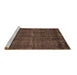 Sideview of Machine Washable Oriental Brown Industrial Rug, wshurb3070brn