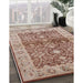 Machine Washable Industrial Modern Sienna Brown Rug in a Family Room, wshurb3071