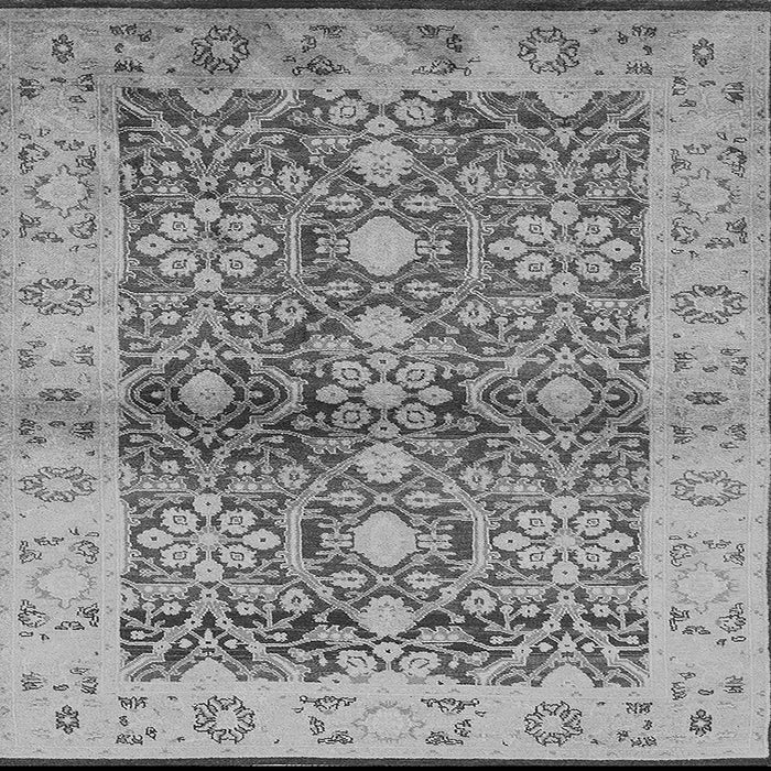 Square Oriental Gray Industrial Rug, urb3071gry