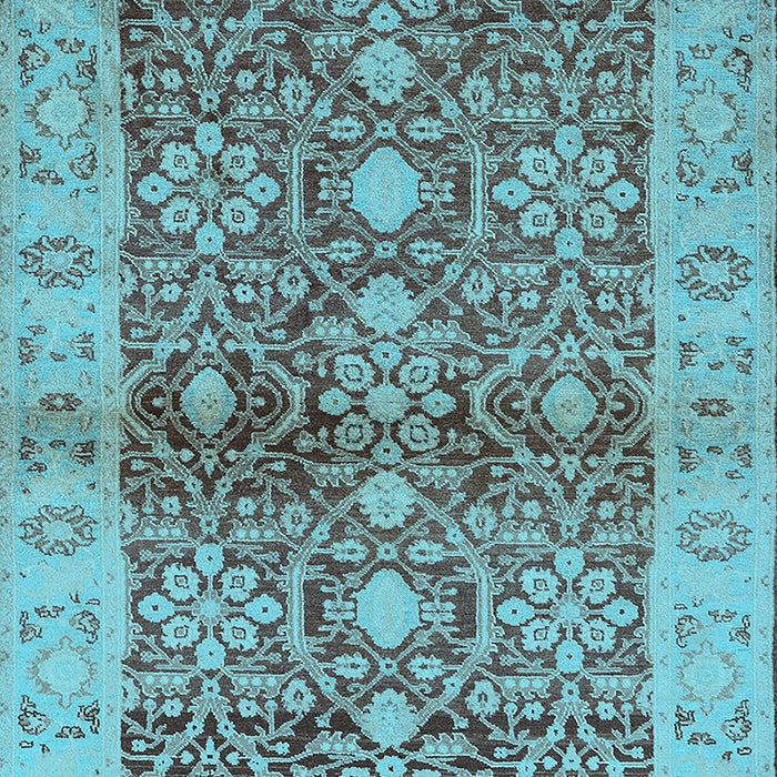 Oriental Light Blue Industrial Rug, urb3071lblu