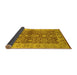 Sideview of Oriental Yellow Industrial Rug, urb3071yw