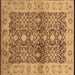 Square Oriental Brown Industrial Rug, urb3071brn