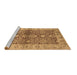 Sideview of Machine Washable Oriental Brown Industrial Rug, wshurb3071brn