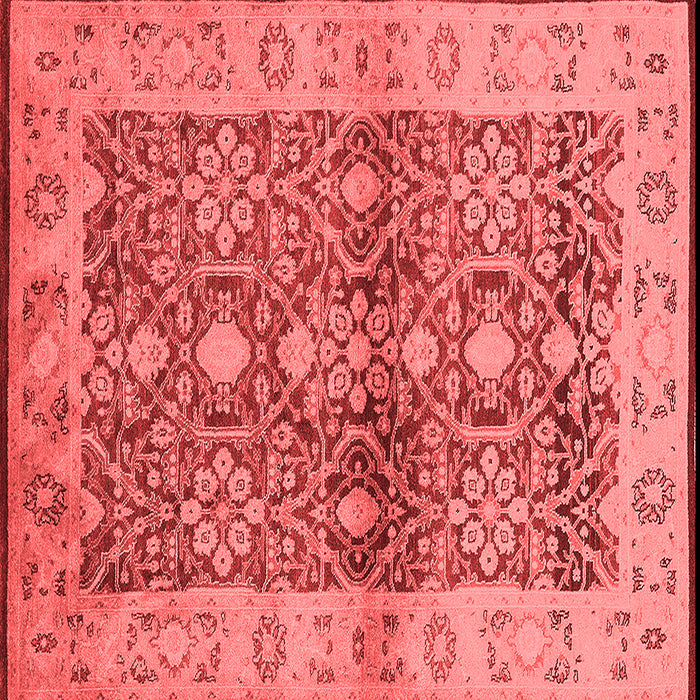 Machine Washable Oriental Red Industrial Rug, wshurb3071red