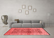 Industrial Red Washable Rugs