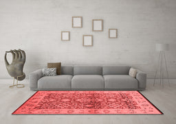 Industrial Red Washable Rugs