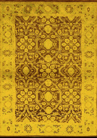 Oriental Yellow Industrial Rug, urb3071yw