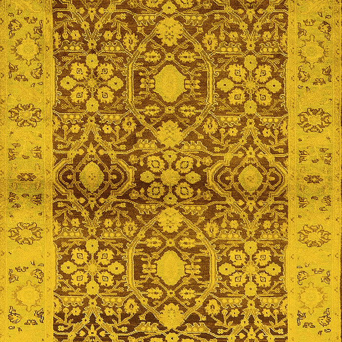 Oriental Yellow Industrial Rug, urb3071yw
