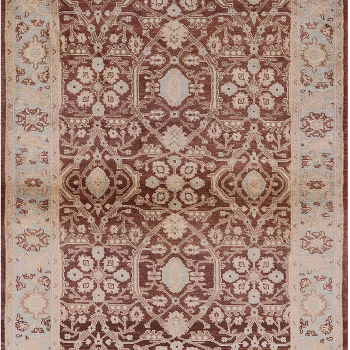 Mid-Century Modern Sienna Brown Oriental Rug, urb3071