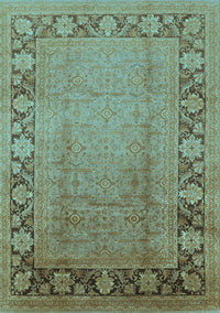 Oriental Light Blue Industrial Rug, urb3072lblu