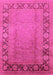 Machine Washable Oriental Pink Industrial Rug, wshurb3072pnk