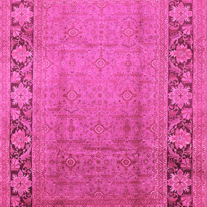Machine Washable Oriental Pink Industrial Rug, wshurb3072pnk
