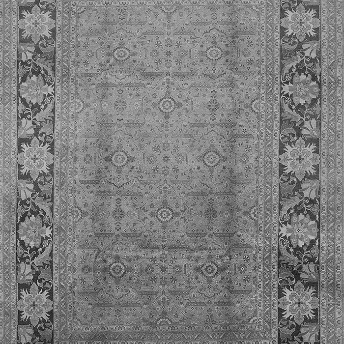 Machine Washable Oriental Gray Industrial Rug, wshurb3072gry