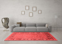 Machine Washable Oriental Red Industrial Rug, wshurb3072red