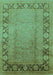 Oriental Turquoise Industrial Rug, urb3072turq