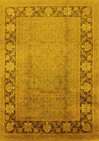 Oriental Yellow Industrial Rug, urb3072yw