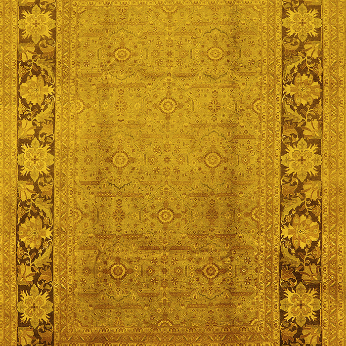 Oriental Yellow Industrial Rug, urb3072yw