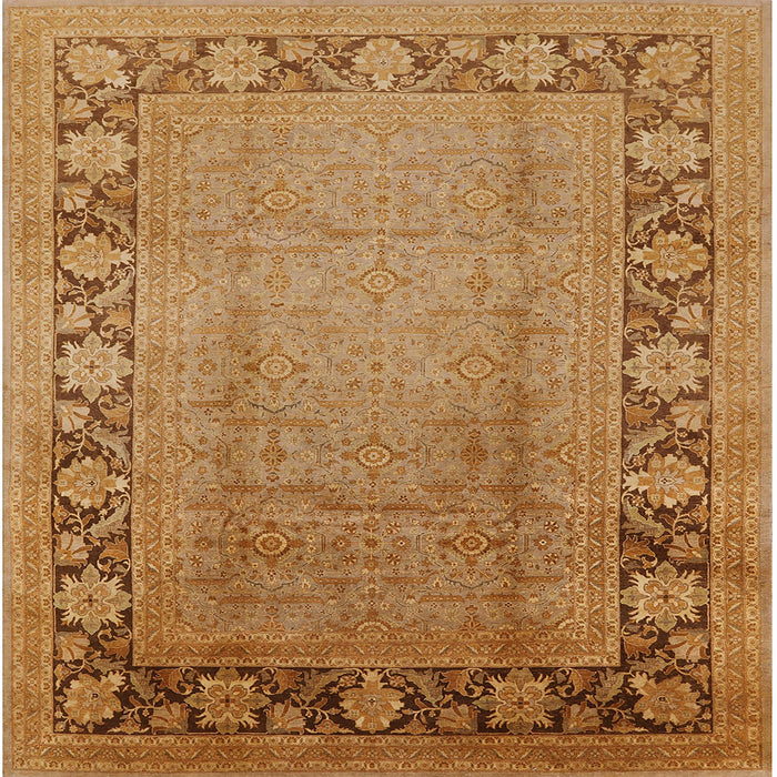 Square Machine Washable Industrial Modern Mahogany Brown Rug, wshurb3072