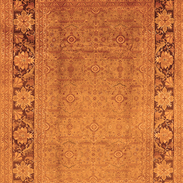 Machine Washable Oriental Orange Industrial Area Rugs, wshurb3072org